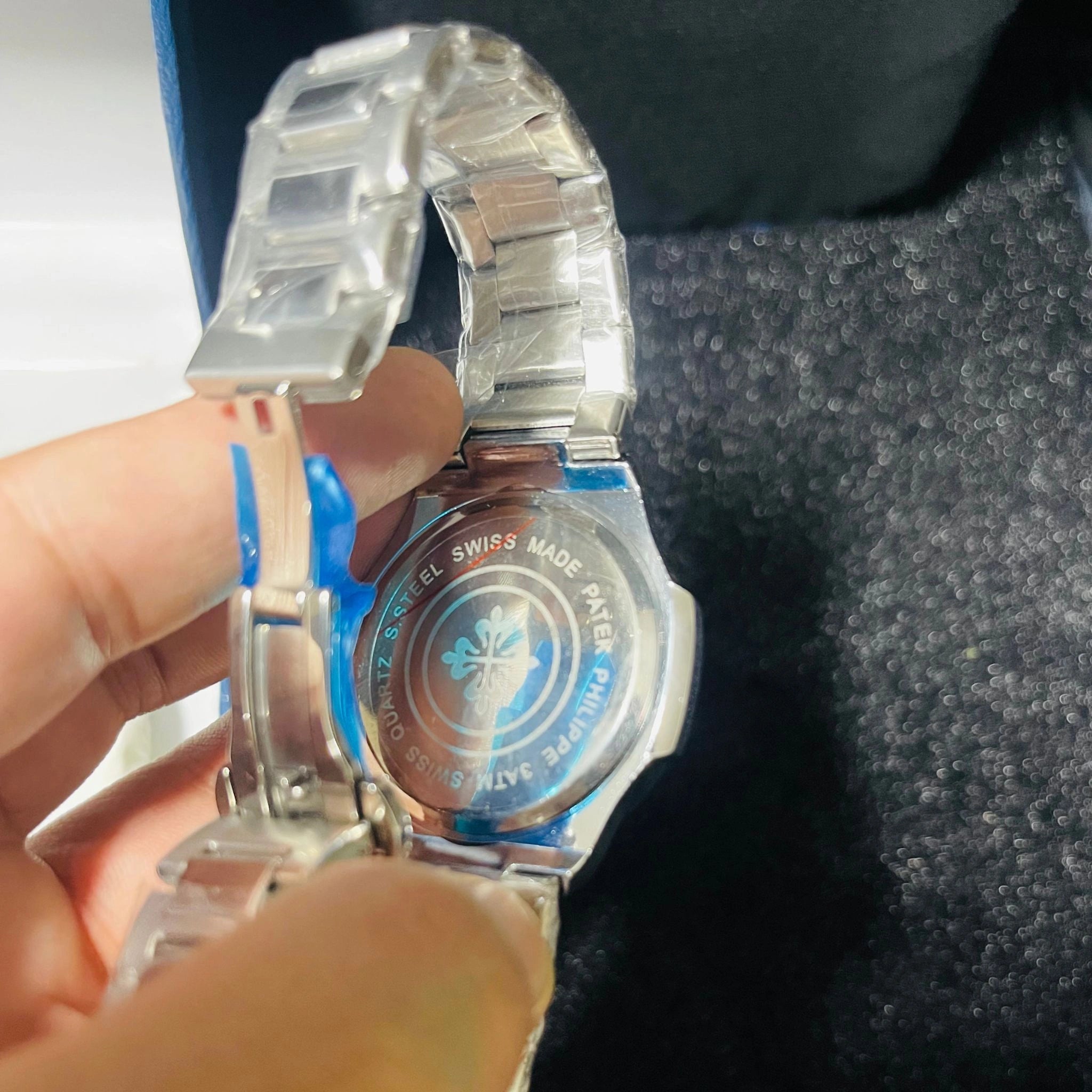 Patek Philippe Nautilus Stainless Steel Red Dial