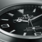 Rolex Oyster 41 mm, Oystersteel and Silver Black