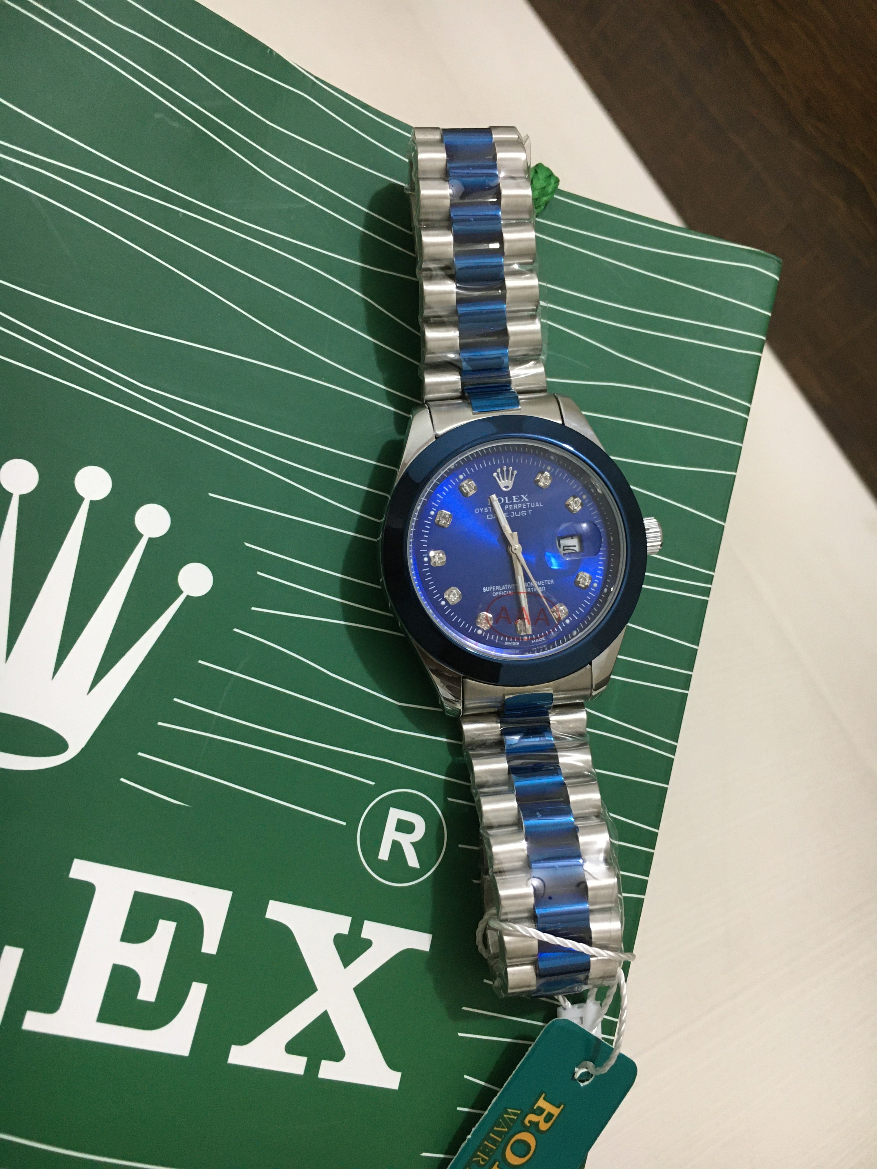 ROLEX Date Just with Diamond Hours Maker