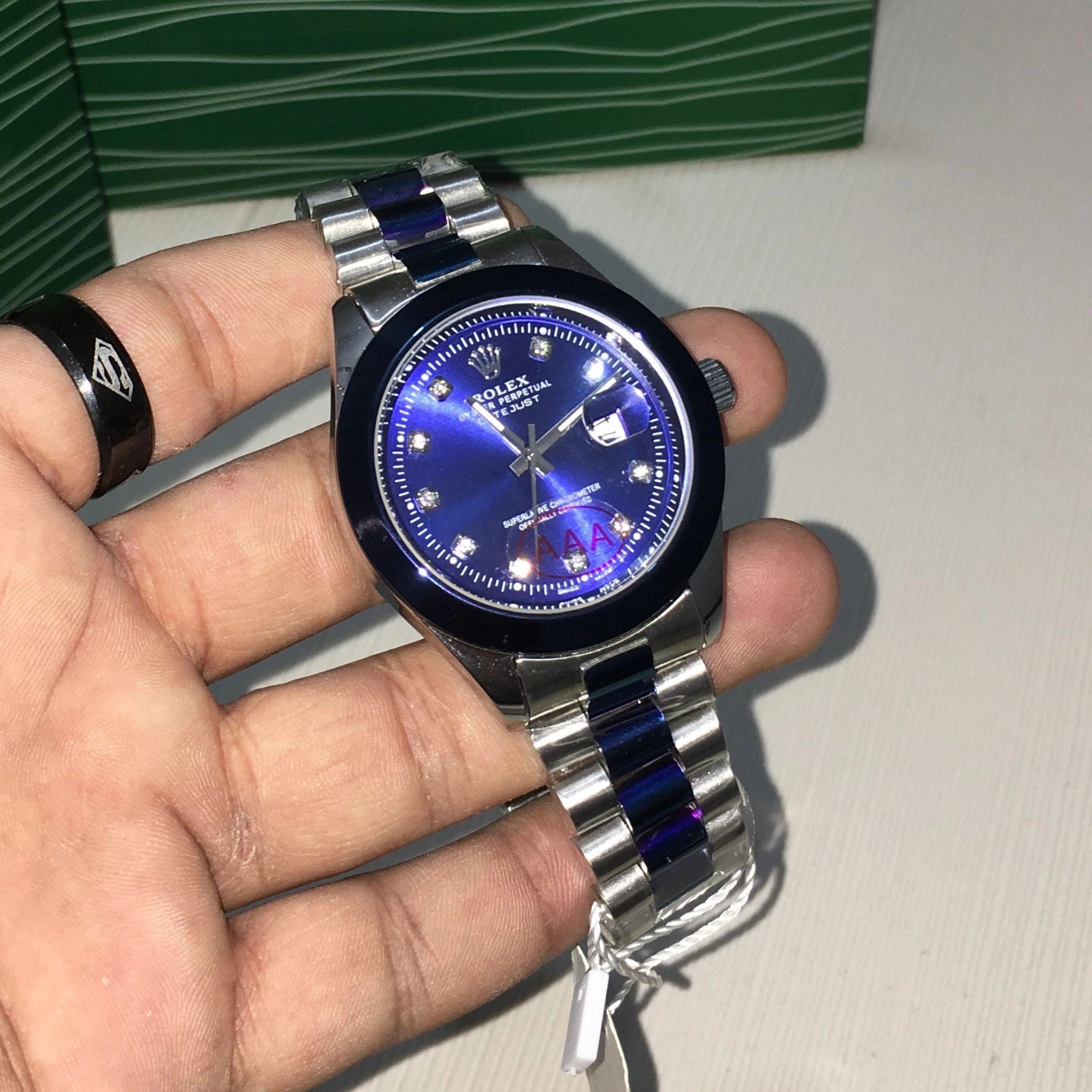 ROLEX Date Just with Diamond Hours Maker